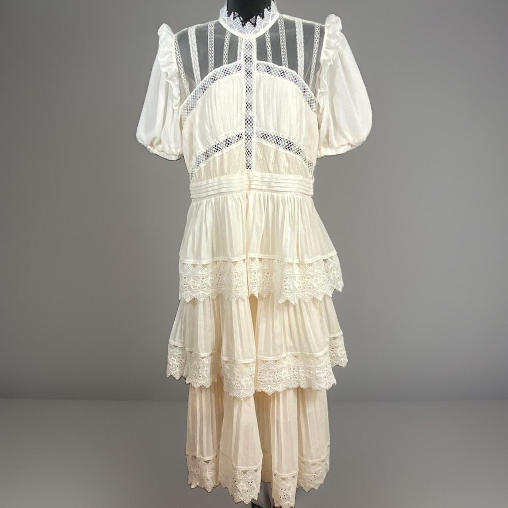 Witchwood NWT Annabelle Tiered Dress  Womens M / L See Measurements Whimsygoth